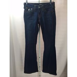 Womens TRUE RELIGION Joey Big T Boot Cut Jeans Sz 26